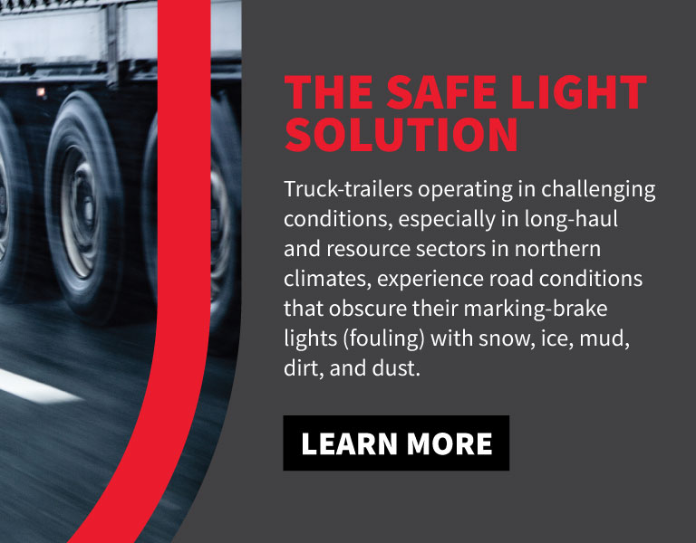 Safe Lights for Truck-trailers operating in challenging conditions.